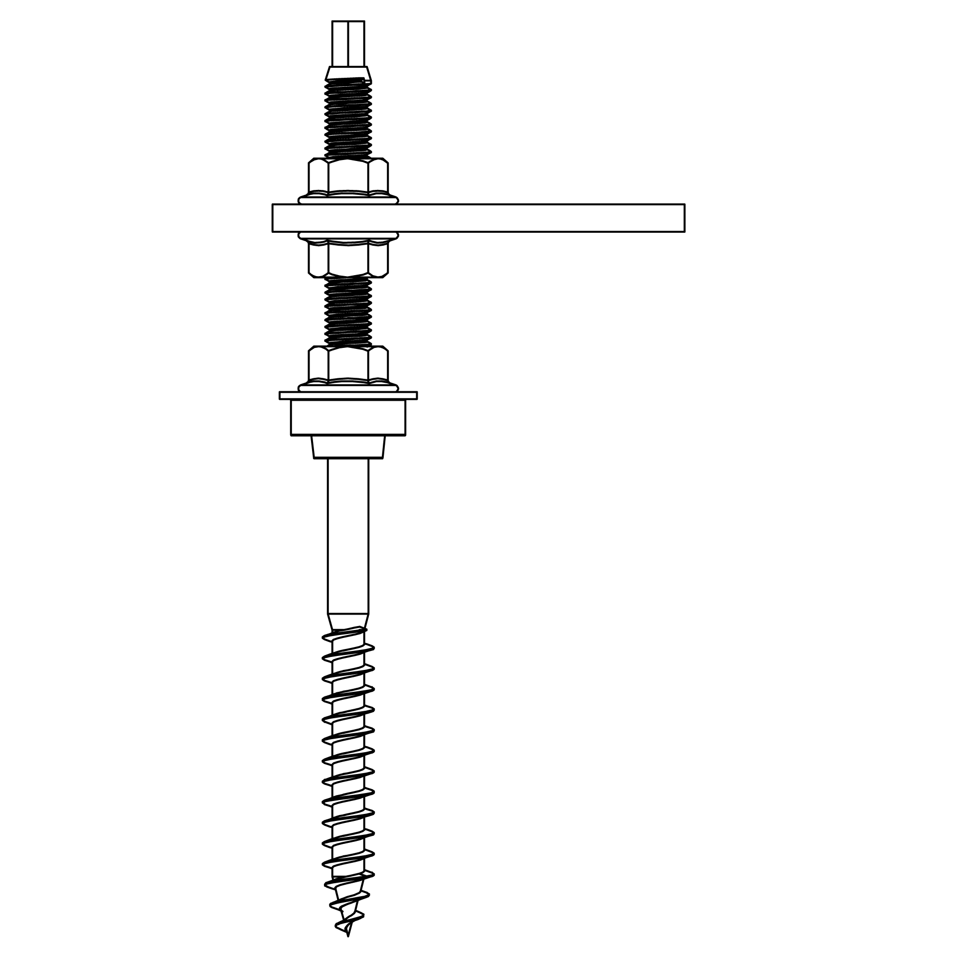 Hanger bolt SolidRail M10