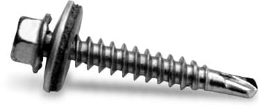 Self-tapping screw with sealing washer, 6x25