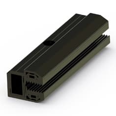 Laminate end clamp Click 5.0, black