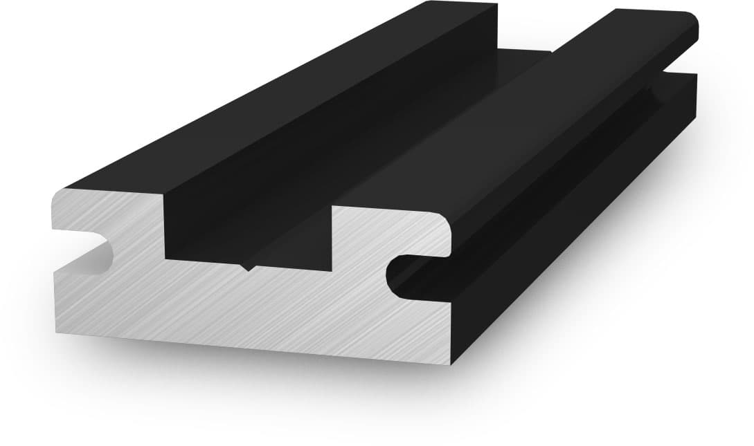Rail connector InsertionRail, black anodized