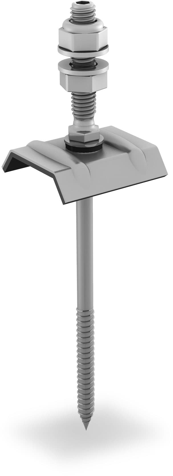 Vis de fixation panneaux solaires M10x50, calotte, pour une sous-structure en bois