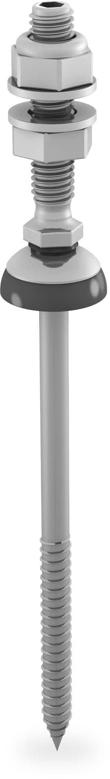 Vis de fixation panneaux solaires M10x50 avec rondelle d d’étanchéité pour une sous-structure en bois